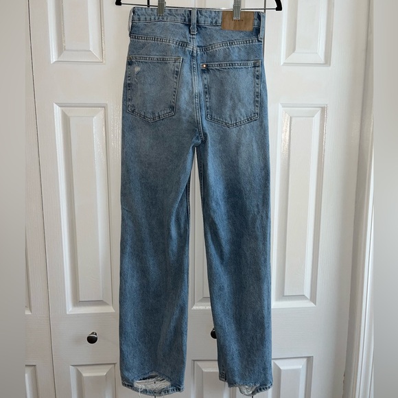 H&M Loose Straight High Waist Jeans - size 4 - Picture 3 of 4
